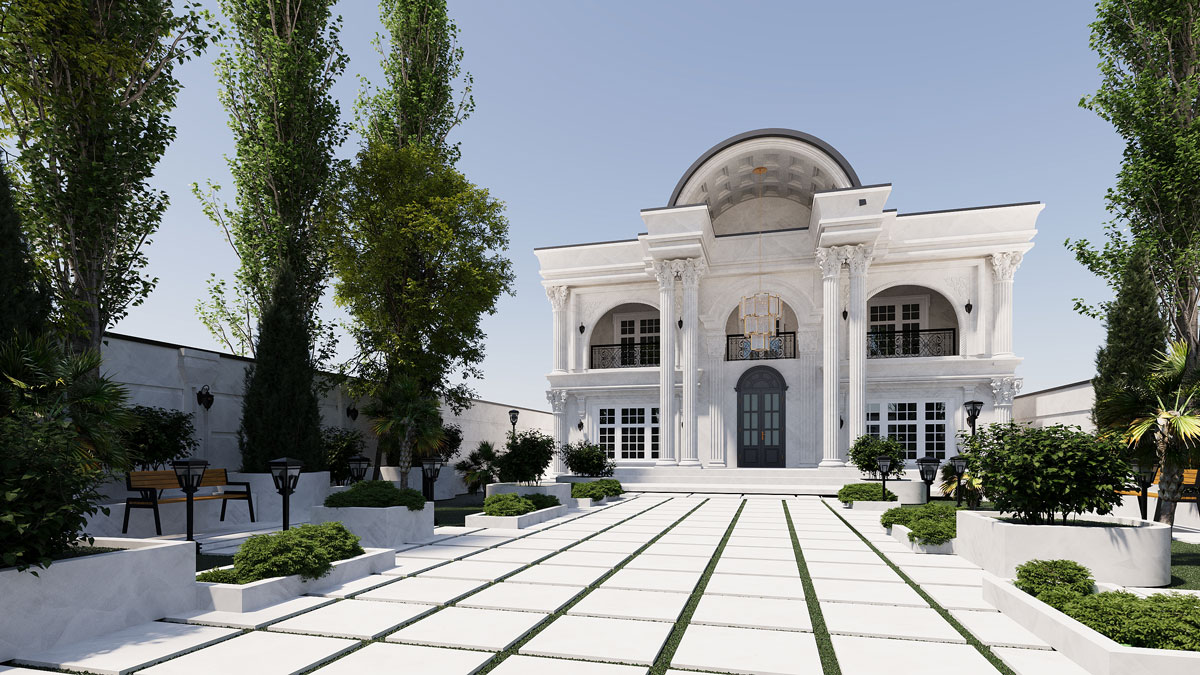 طراحی داخلی سبک کلاسیک ویلا 1
